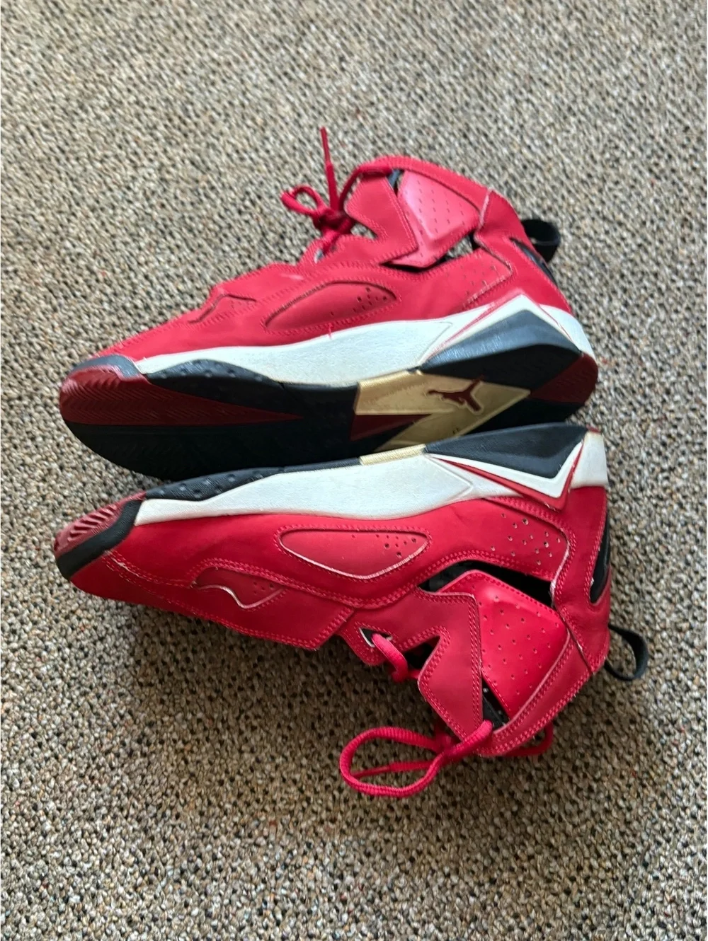 Jordan 7 Retro Red Sneakers Youth Size 7Y